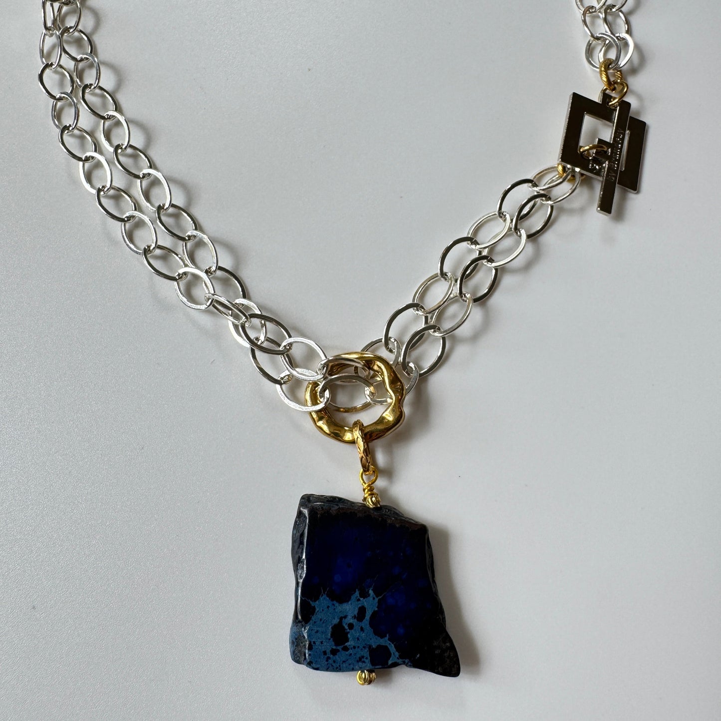 Classy Blue Imperial Halsband med Äkta Imperial Jasper | Design by Brandeby