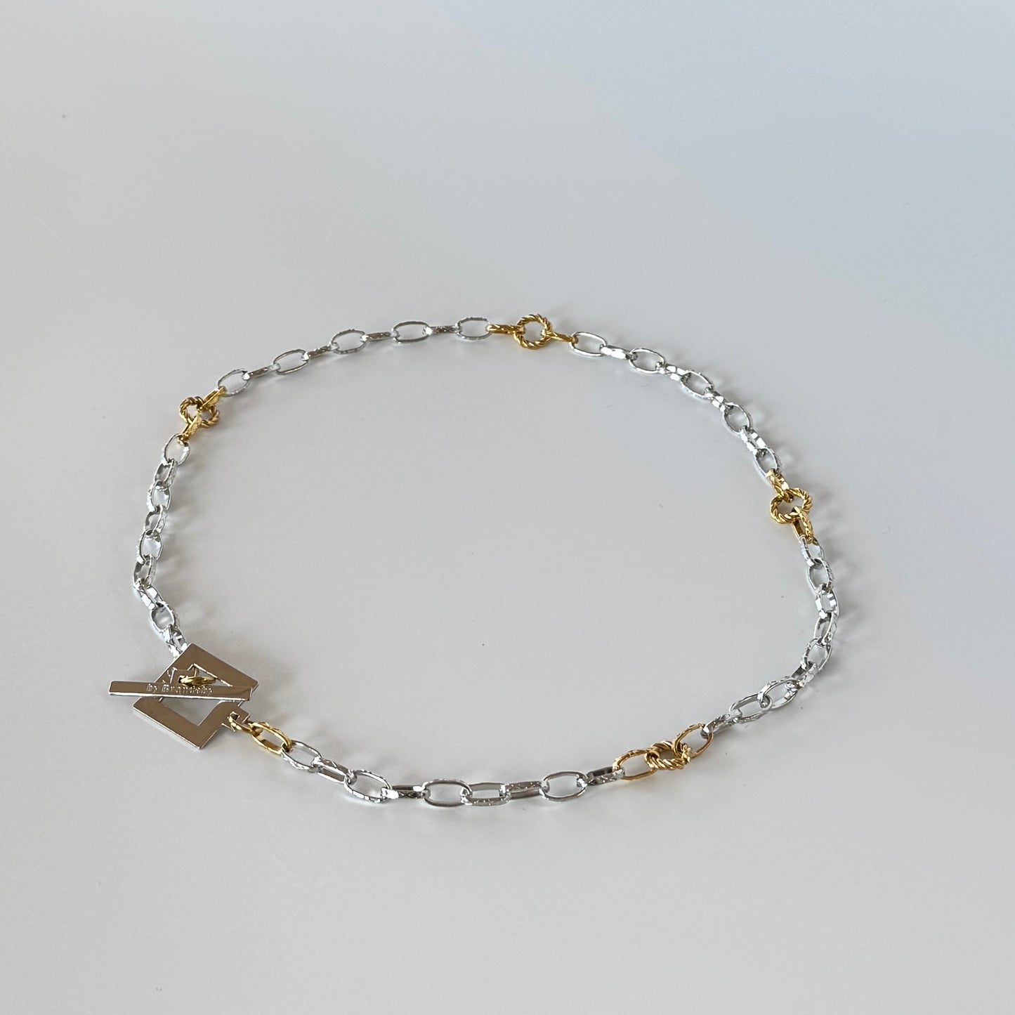 Signature Chain Halsband – Silver & Guld