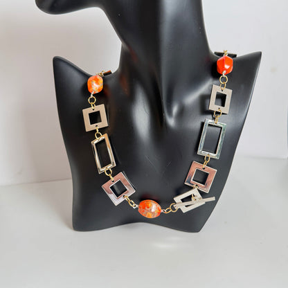 Luxery Orange Halsband Design by Brandeby