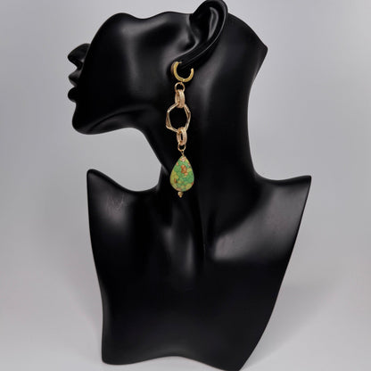 Green Turquoise Örhänge Design by Brandeby