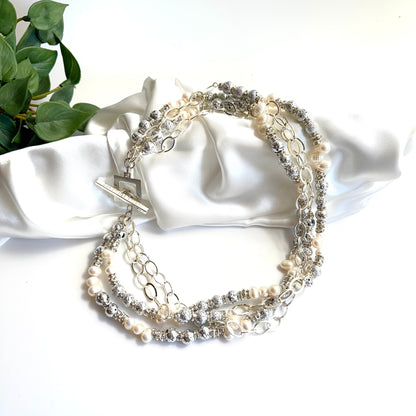 Silver Glam Halsband