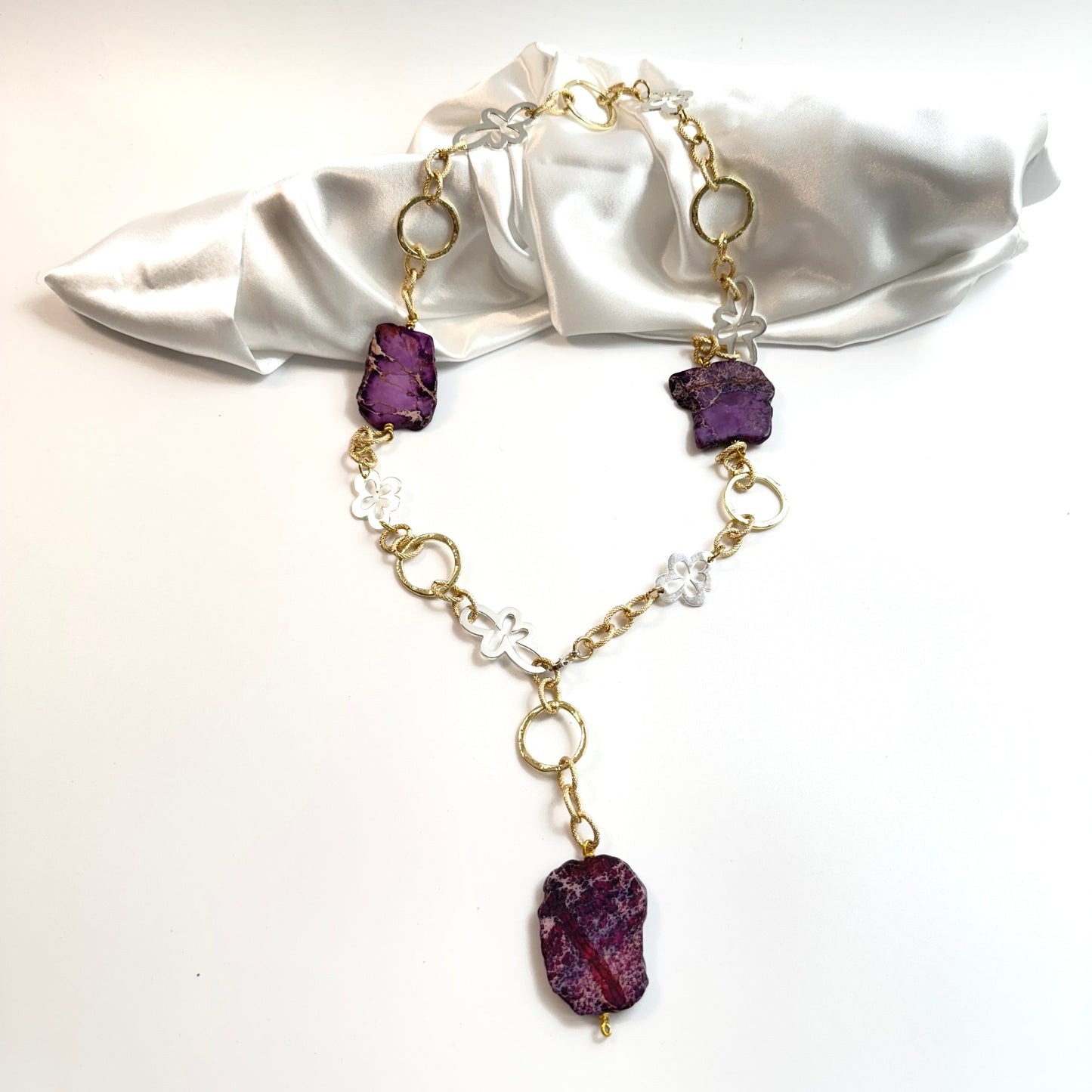 Purple Jasper Halsband