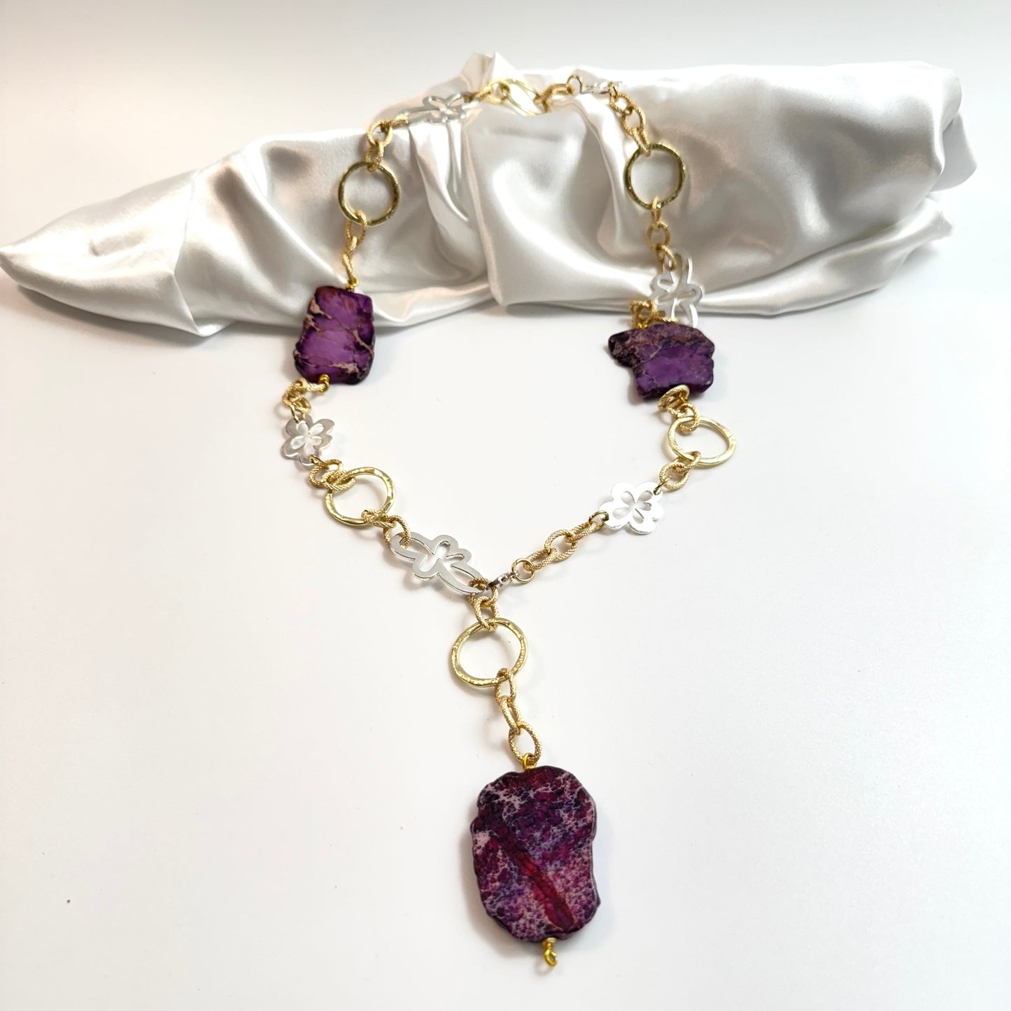 Purple Jasper Halsband