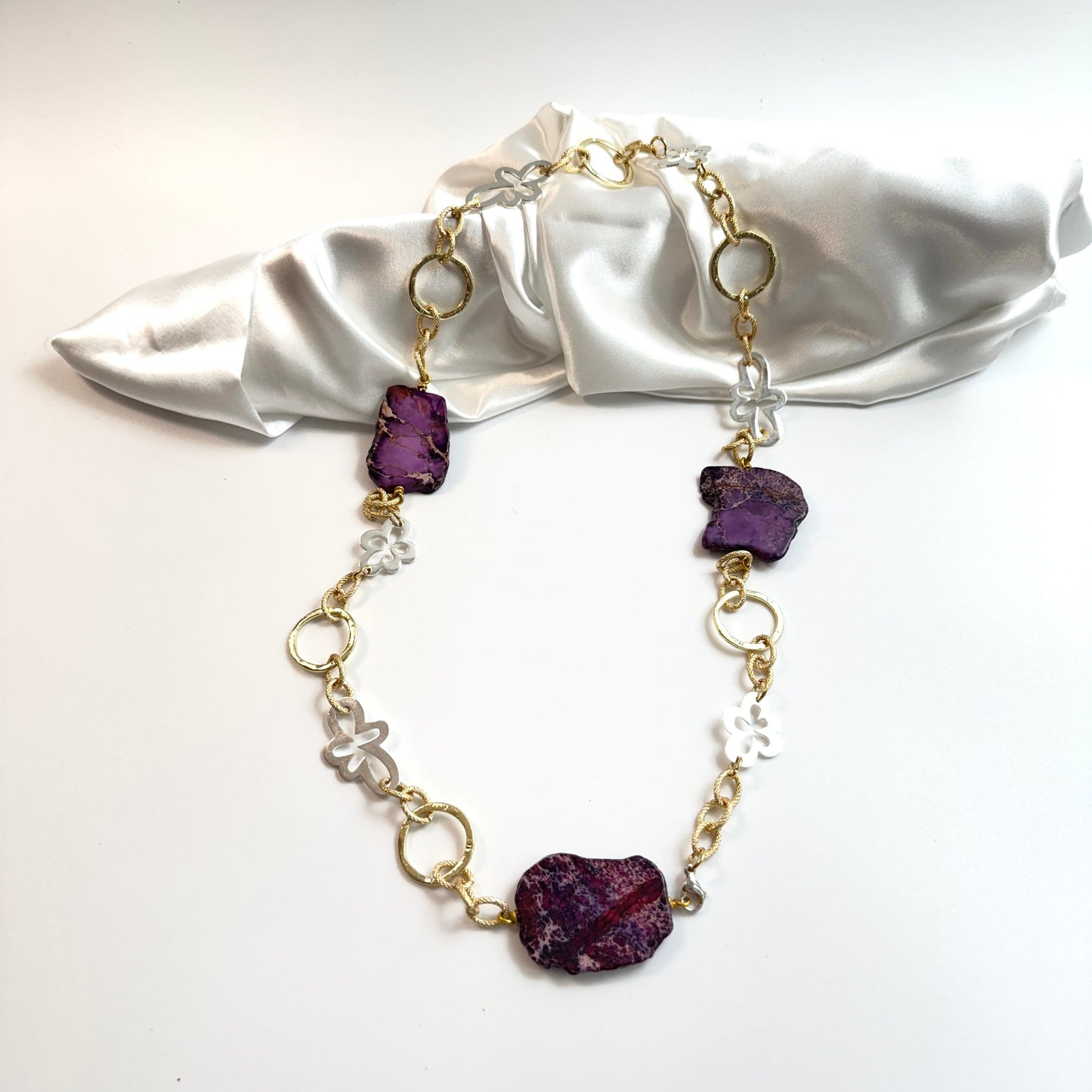 Purple Jasper Halsband