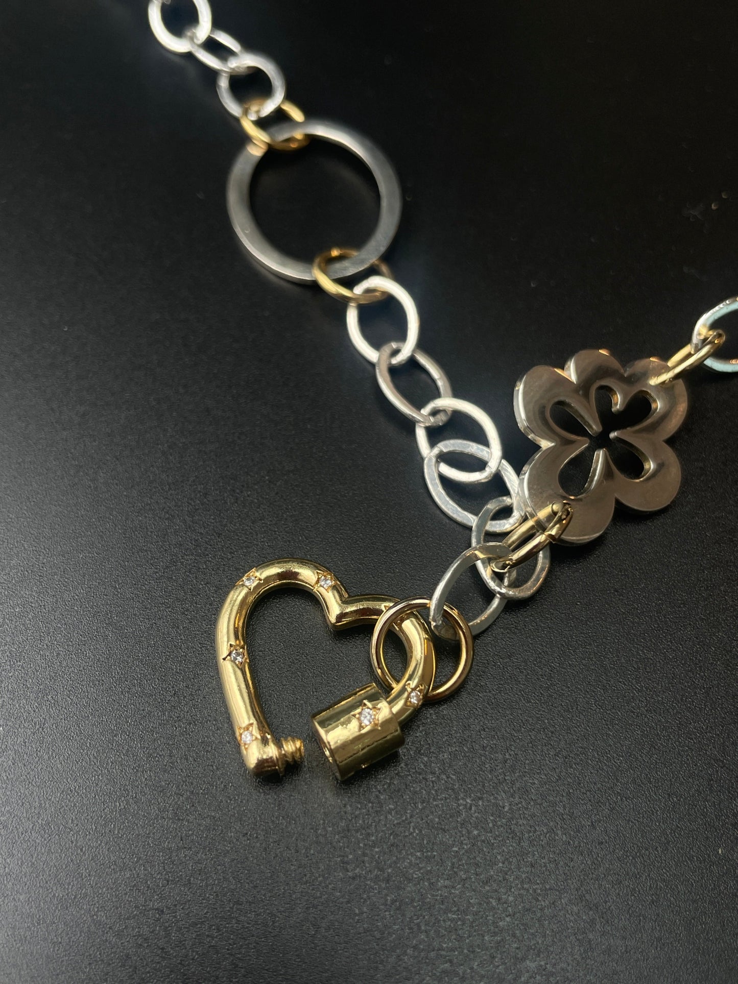 Beauty Gold Heart Halsband