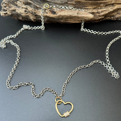 Gen Z Small Gold Heart Halsband