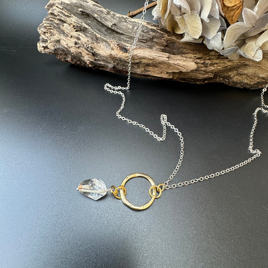 Gen Z Gold Ring Crystal Halsband