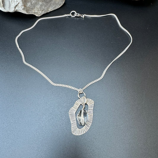 Unique Rock Crystal Halsband