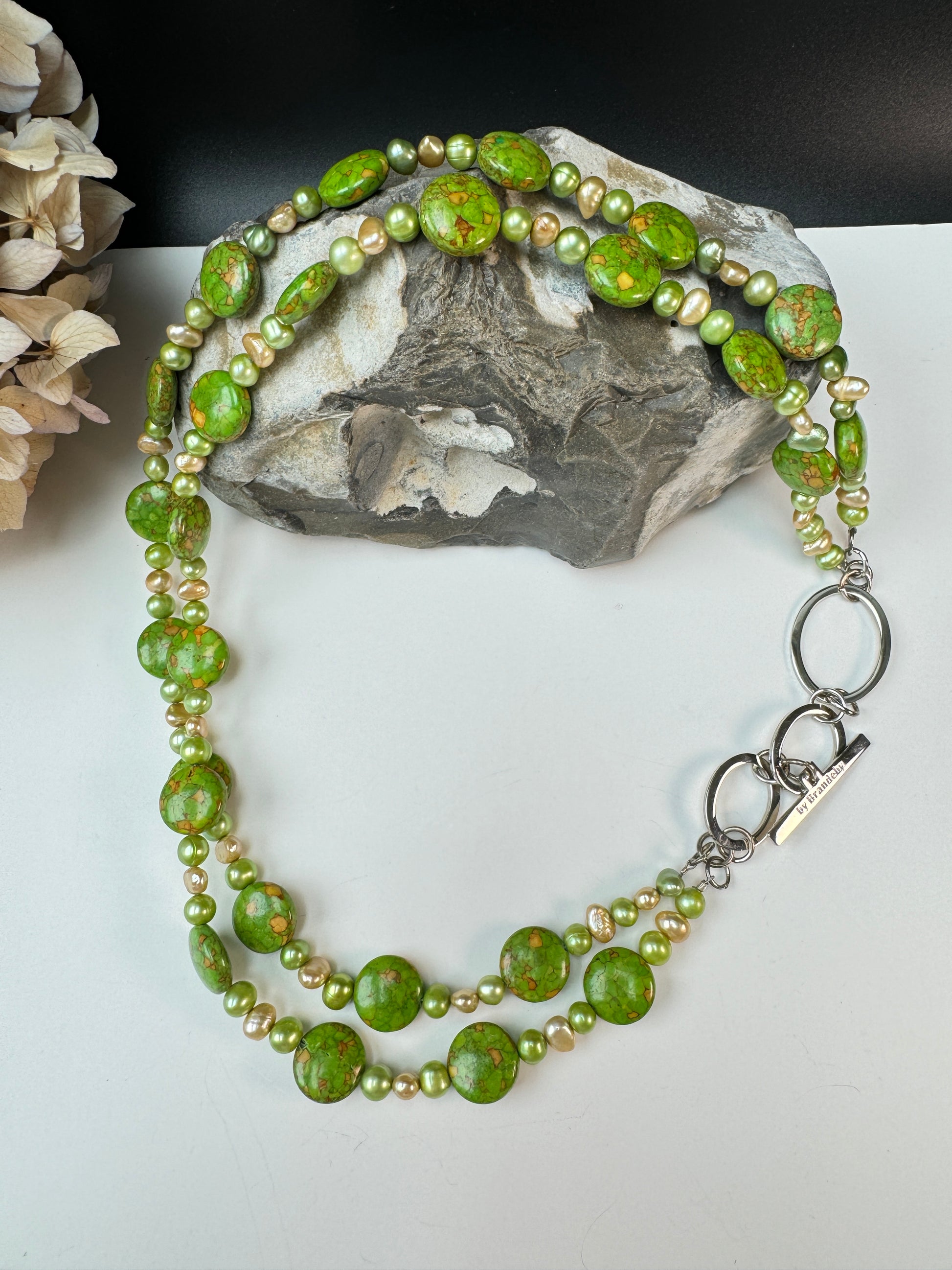 Harmony In Green Necklace - Design by Brandeby