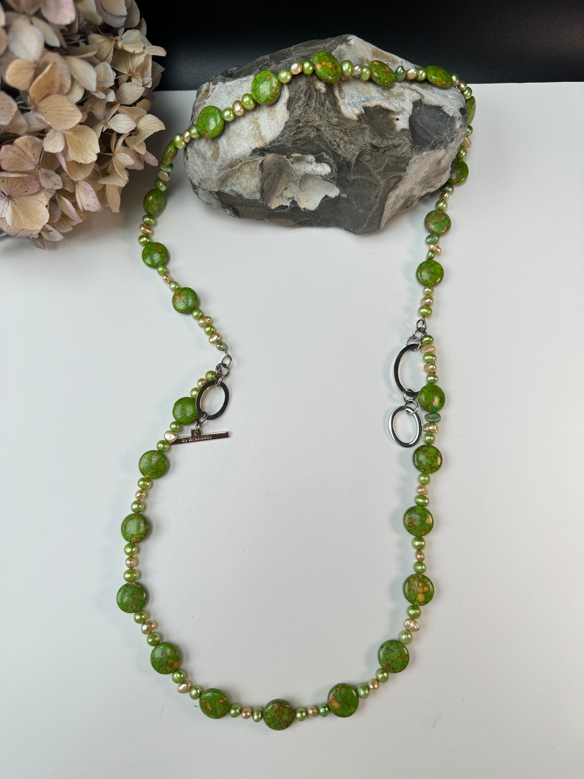 Harmony In Green Necklace - Design by Brandeby