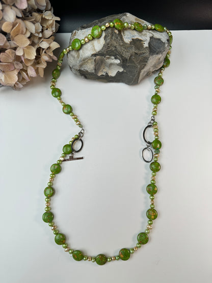 Harmony In Green Necklace - Design by Brandeby