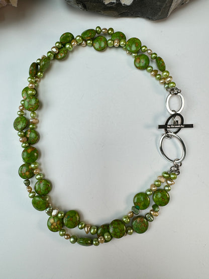 Harmony In Green Necklace - Design by Brandeby