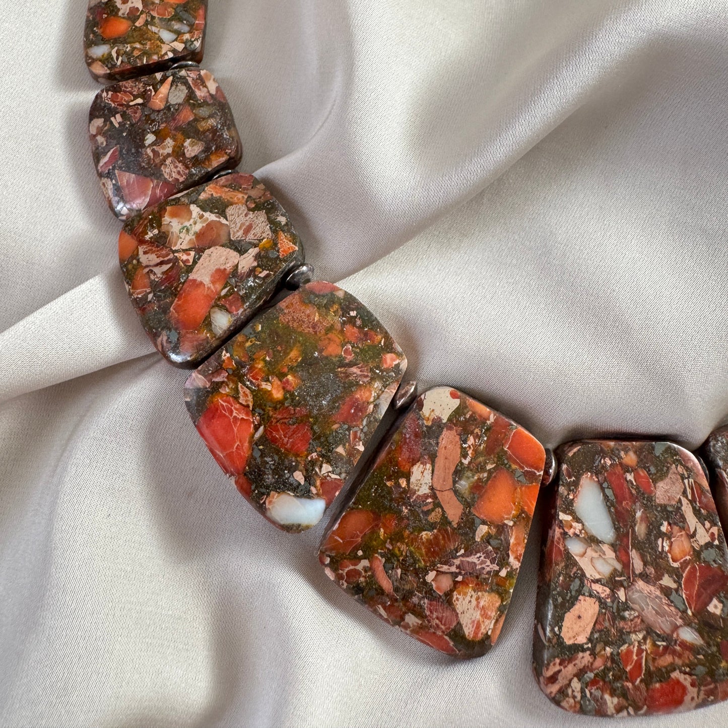 Orange Statement Halsband