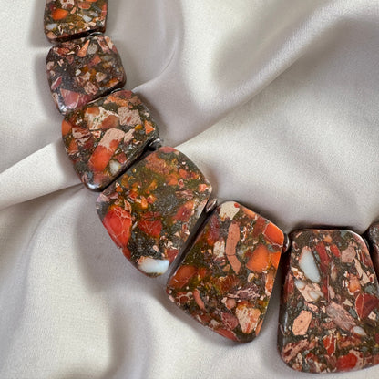 Orange Statement Halsband