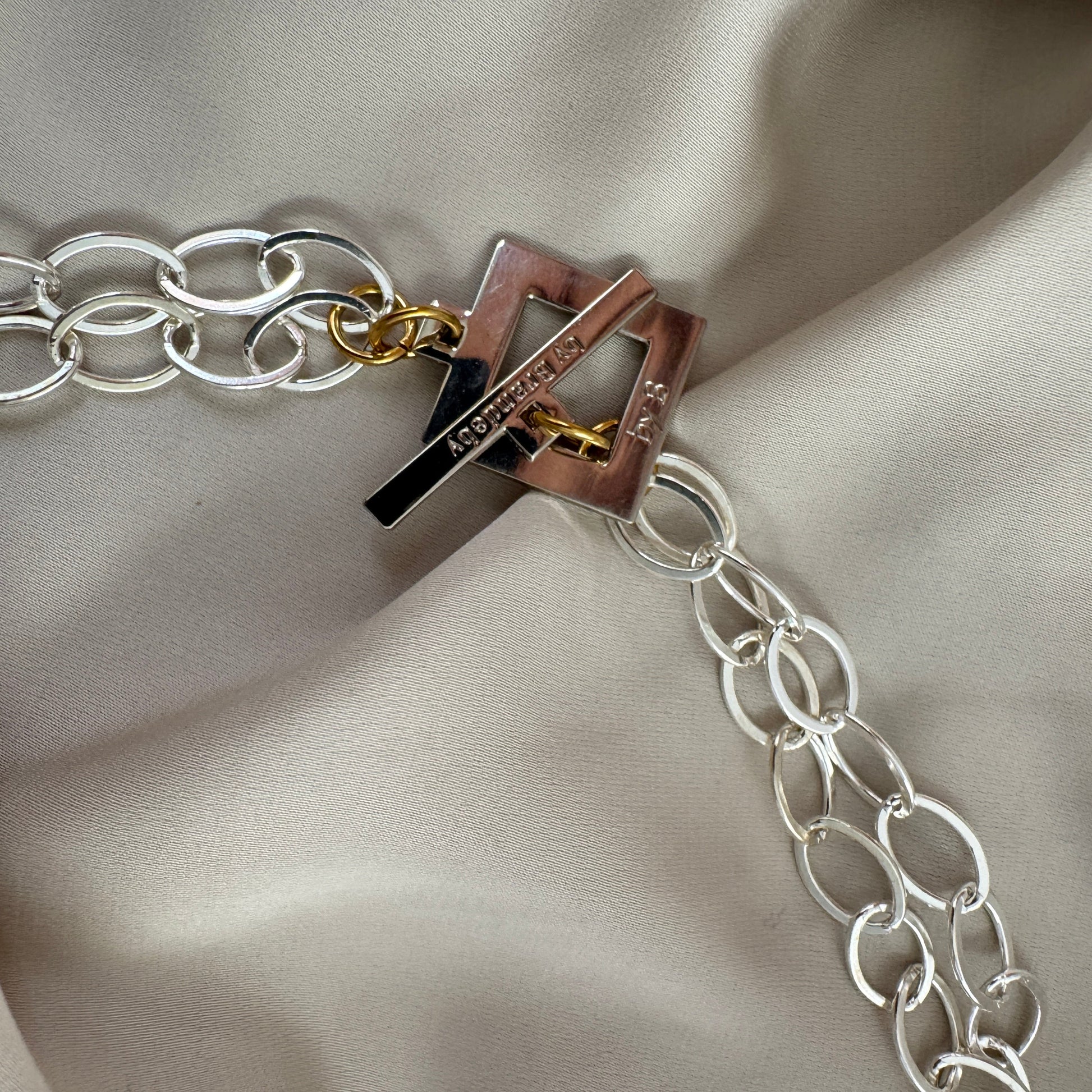Halsband Silver 18K Guldpläterat - Flexibel Kedja - 48-96cm - Silver Guld - design by brandeby
