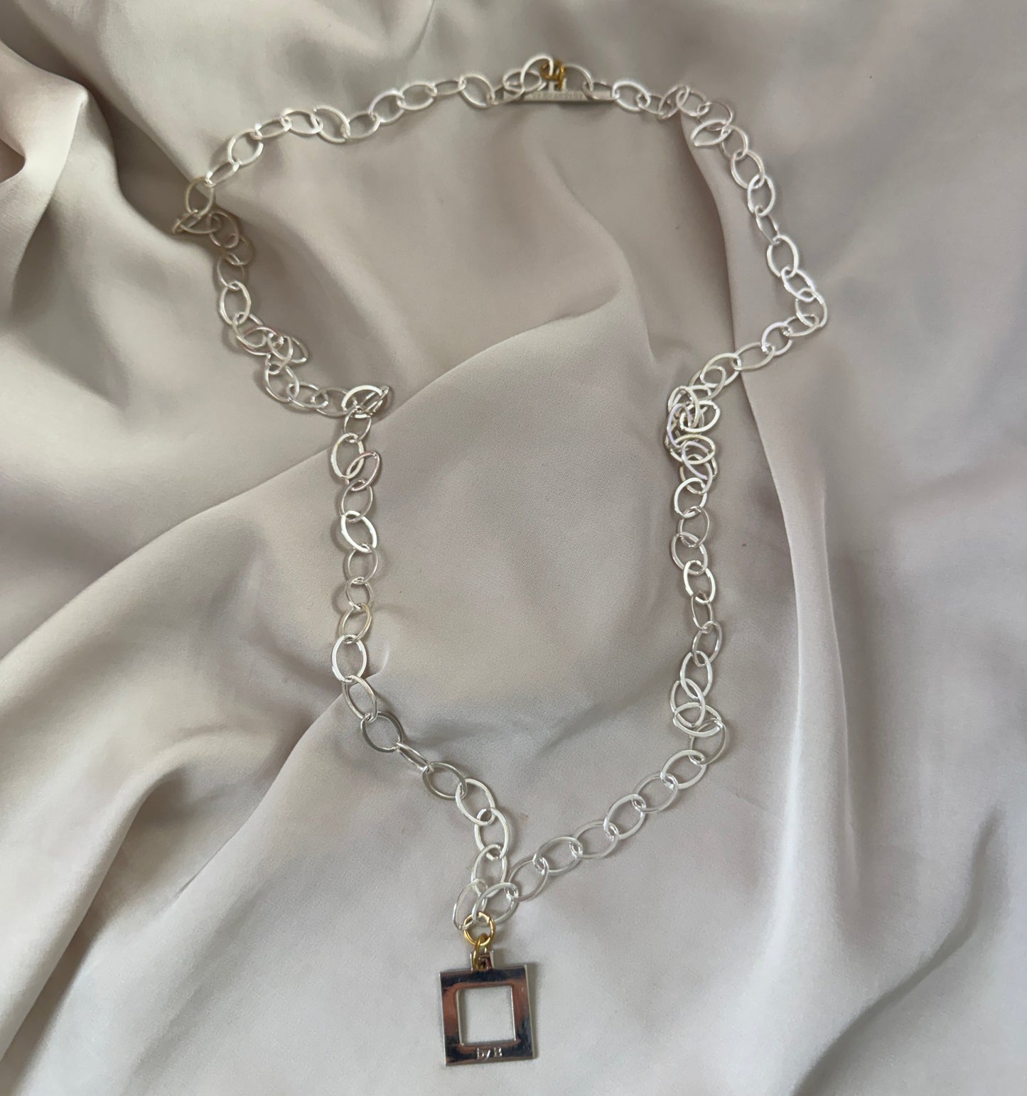 Halsband Silver 18K Guldpläterat - Flexibel Kedja - 48-96cm - Silver Guld - design by brandeby