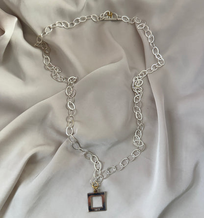 Halsband Silver 18K Guldpläterat - Flexibel Kedja - 48-96cm - Silver Guld - design by brandeby