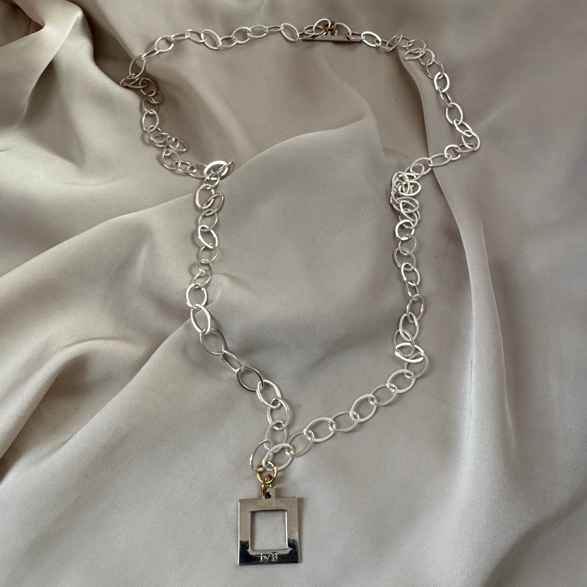 Halsband Silver 18K Guldpläterat - Flexibel Kedja - 48-96cm - Silver Guld - design by brandeby