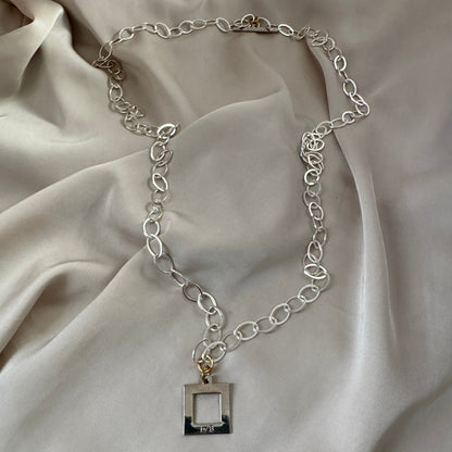 Halsband Silver 18K Guldpläterat - Flexibel Kedja - 48-96cm - Silver Guld - design by brandeby
