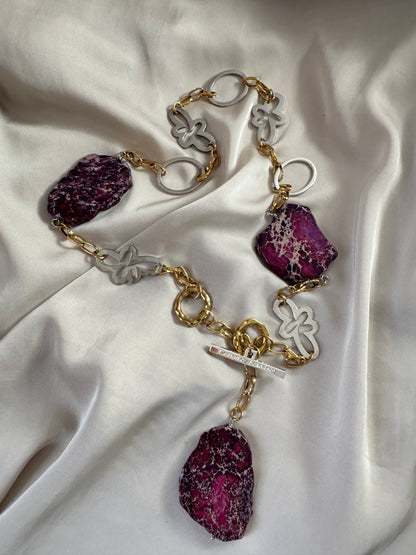 Purple Jasper Halsband