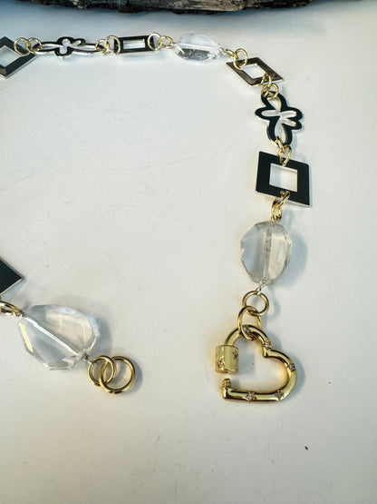 Quartz Heart Halsband - Design by Brandeby