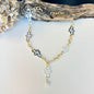 Flower Gold silver Halsband - Design by Brandeby