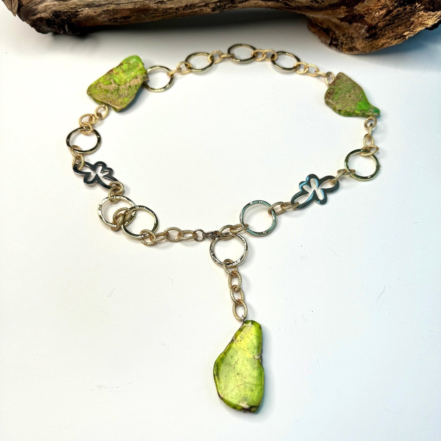 Green Gold Imperial Jasper Necklace