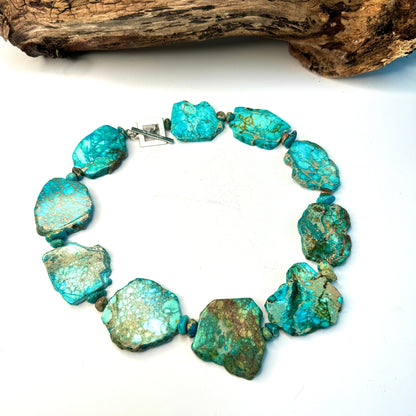 Turquoise Imperial Jasper Necklace