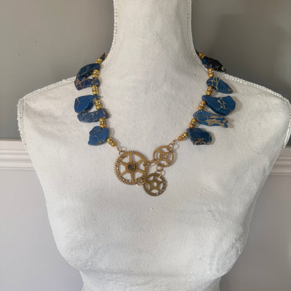 Short Blue Dream Halsband