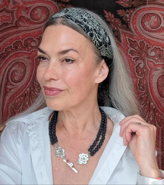 design by brandeby lava sten halsband lyx