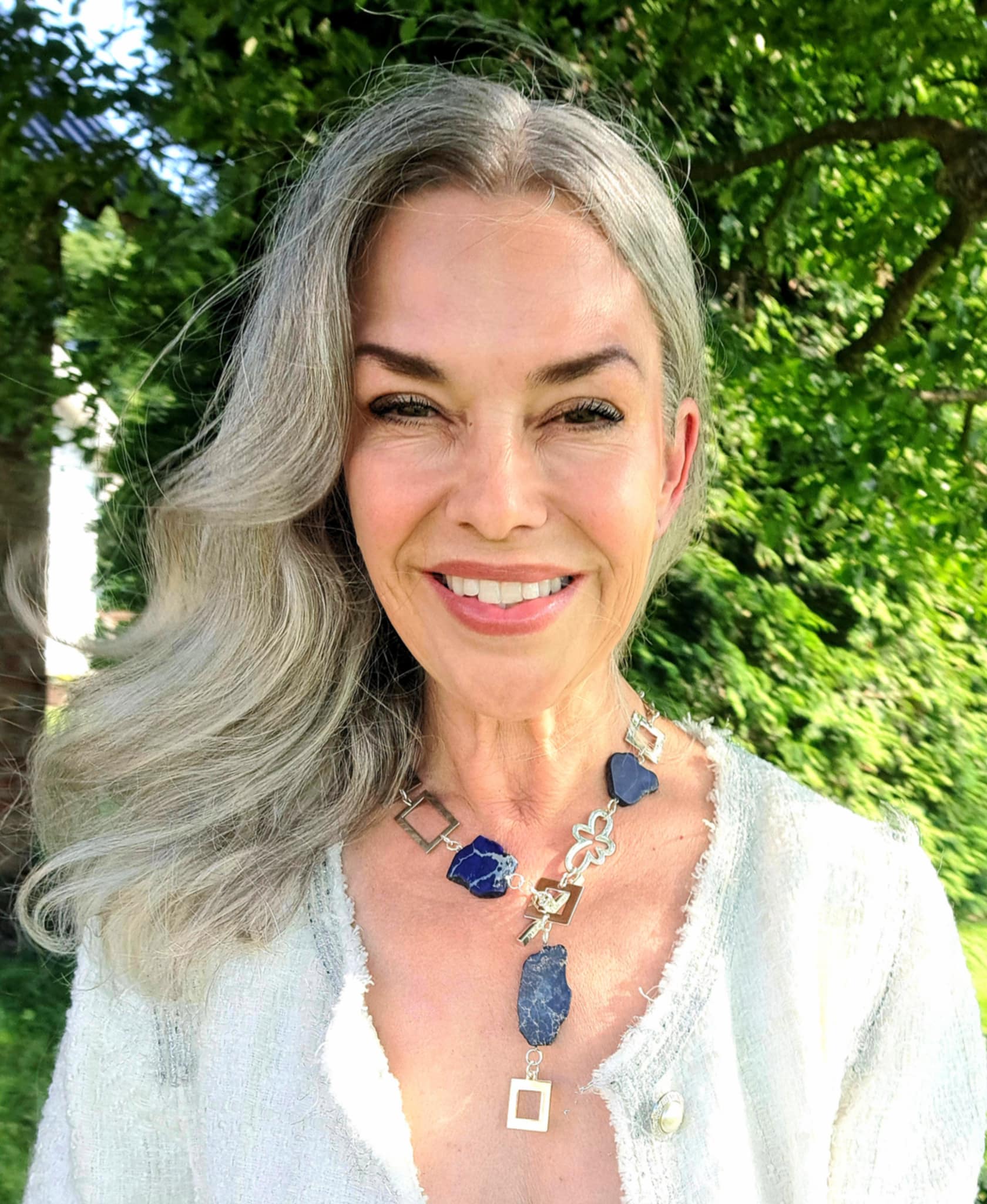 Blue Perfection Jasper Halsband - Imperial Jasper Sterling Silver