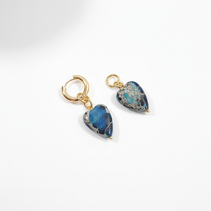 Blå Imperial Jasper Guld