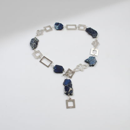 Blue Perfection Jasper Halsband Elegance