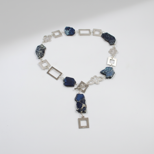 Blue Perfection Jasper Halsband Elegance
