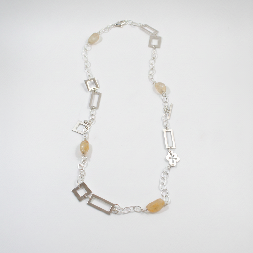 Citrine Stone Halsband – Flexibelt Halsband med Äkta Citrin- designbybrandeby

Vissa smycken förändras med dig.