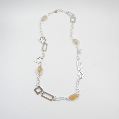 Citrine Stone Halsband – Flexibelt Halsband med Äkta Citrin- designbybrandeby

Vissa smycken förändras med dig.
