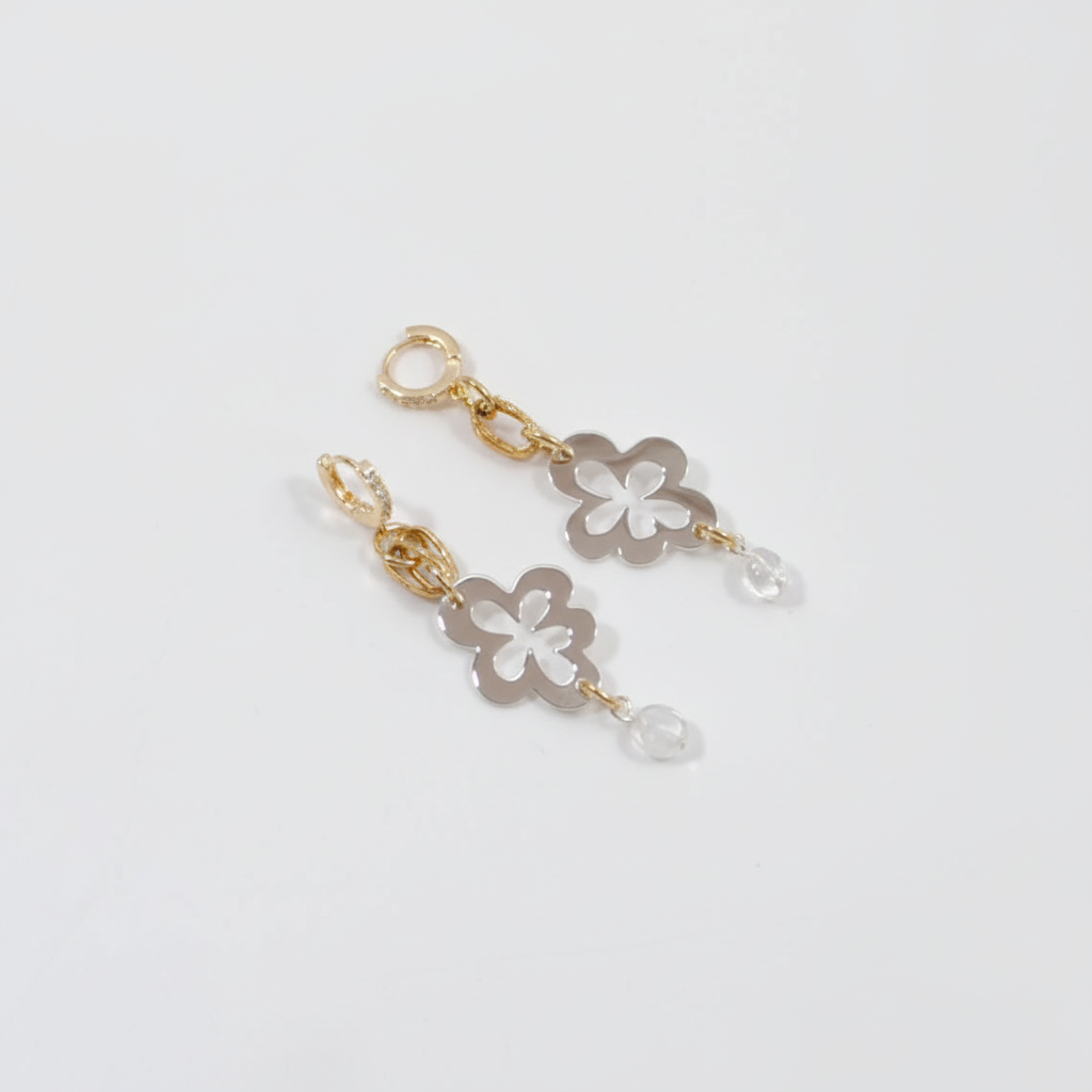 Crystal Flower Örhängen