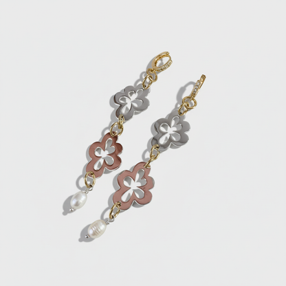 Double Flower Örhängen - Elegance