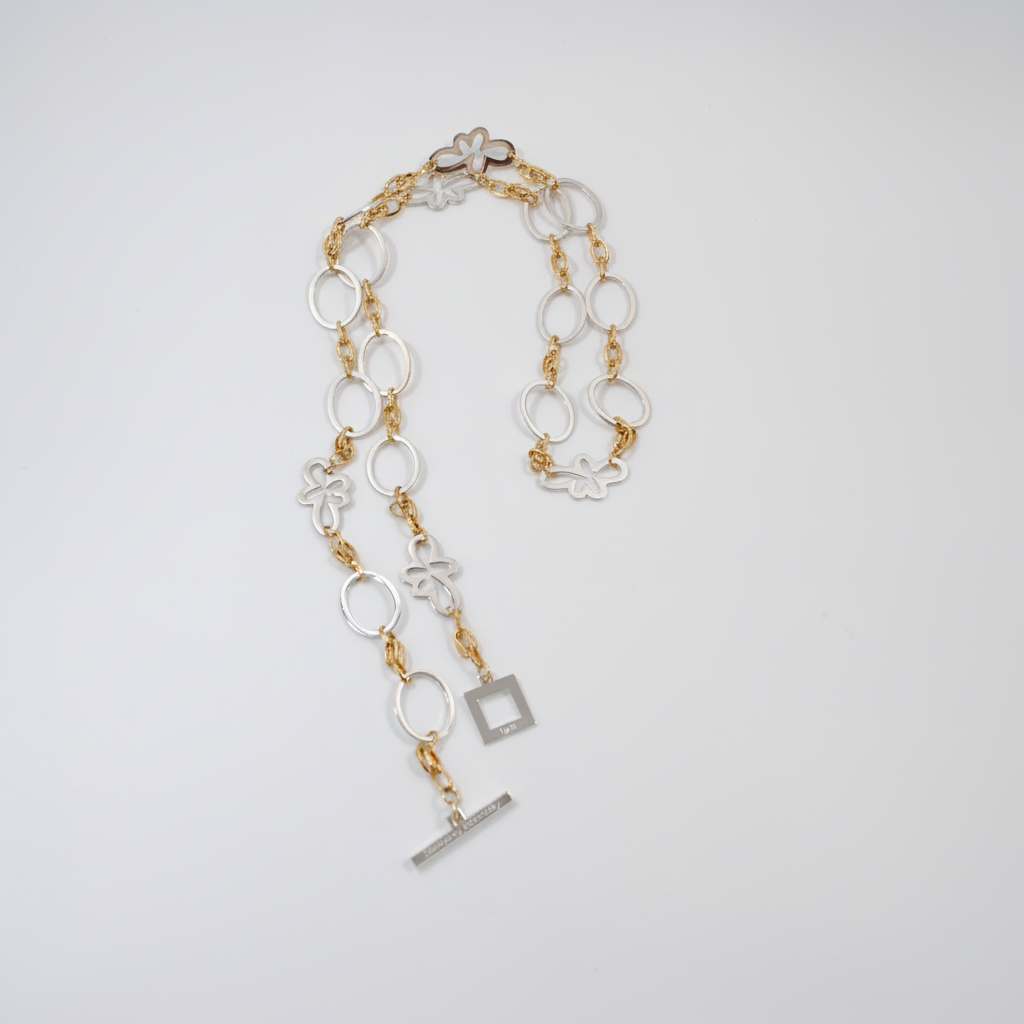 Exclusive Gold Silver Halsband - Elegance 1