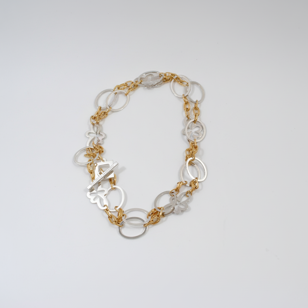 Exclusive Gold Silver Halsband - Elegance 3