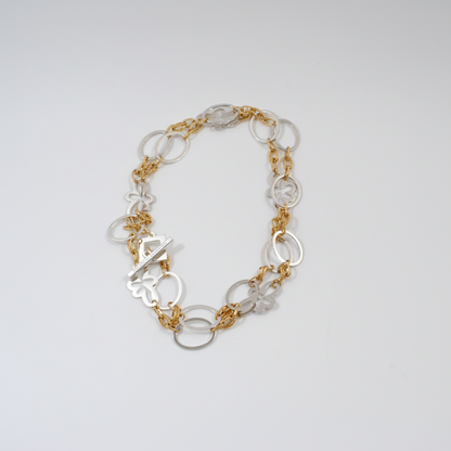 Exclusive Gold Silver Halsband - Elegance 3