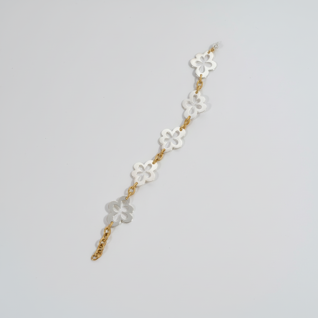 Flower Chain Armband - Elegance Bild 1