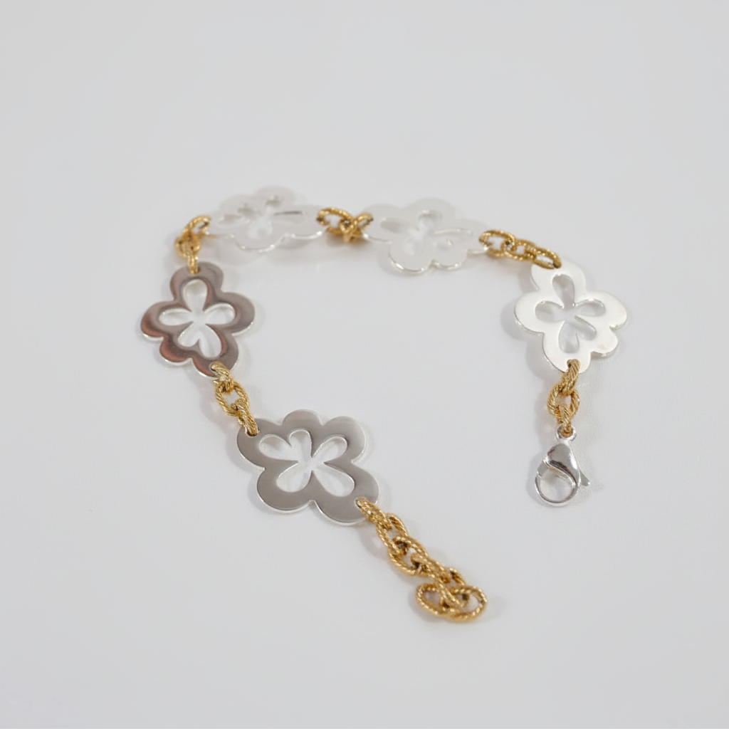 Flower Chain Armband - Elegance Bild 4