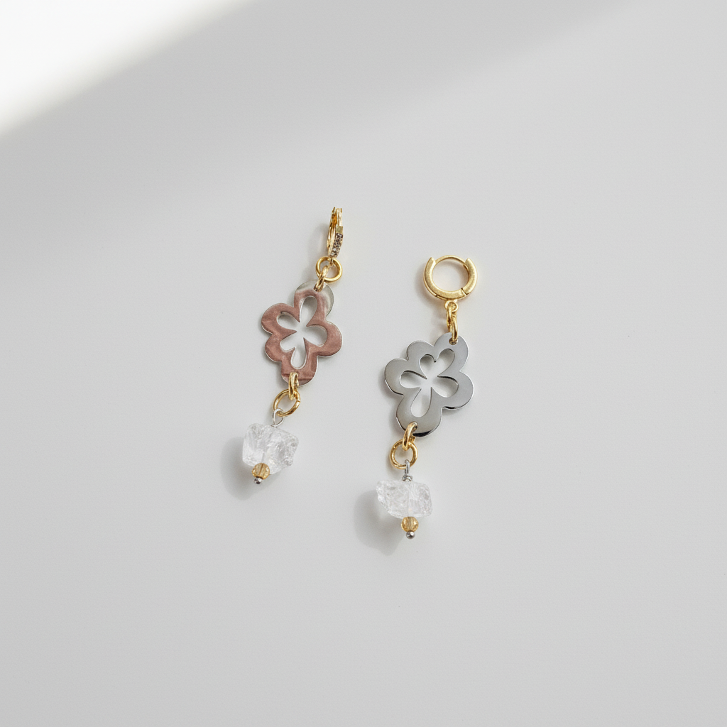 Flower Ice Örhängen - Elegance