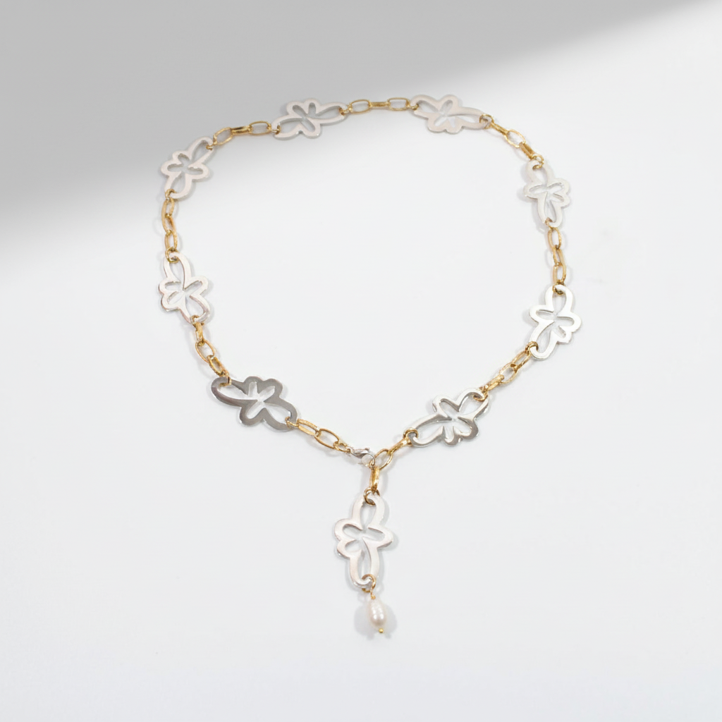 Flowergoldsilver utan kedja