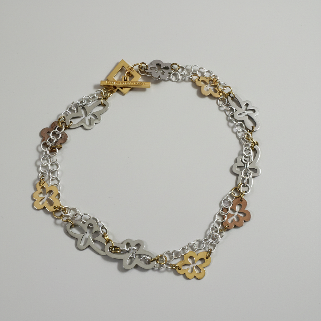 Gold Dream Flower Halsband - Design by Brandeby