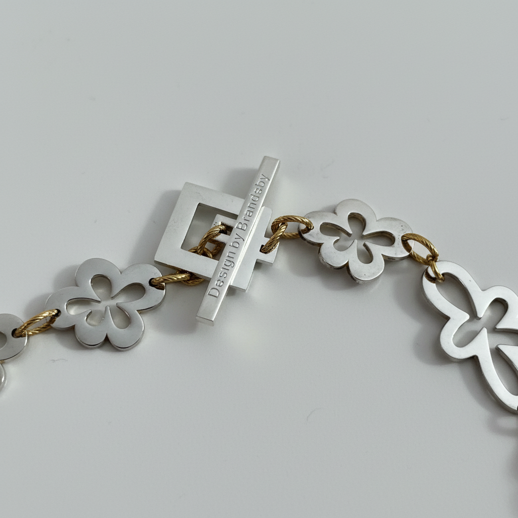 Gold Dream Flower Halsband - Design by Brandeby