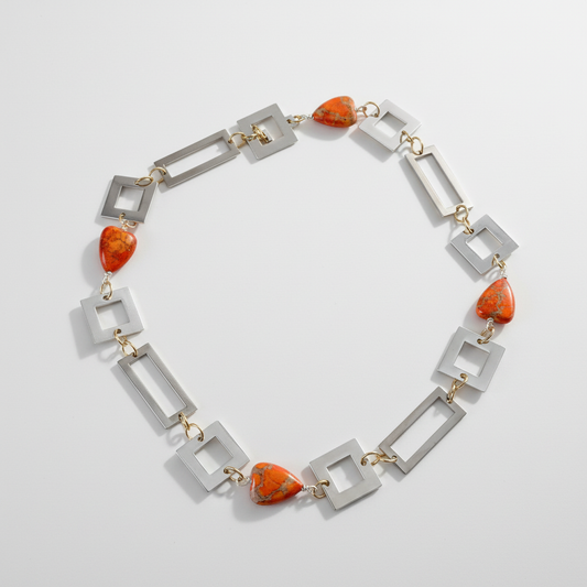 Heart of Orange Halsband