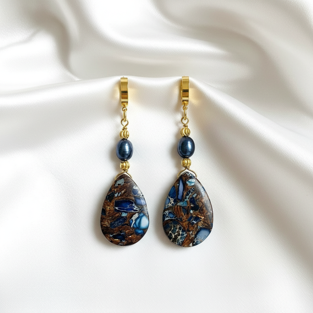 Jasper Lyxery Örhängen satin