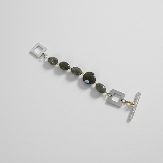 Labradorit Statement Armband